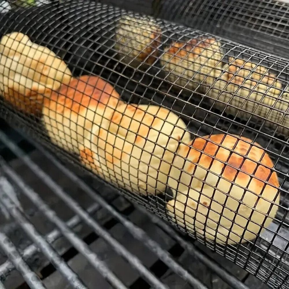 1 pc Barbecue Grill Net Stainless Steel Portable The Perfect Outdoor Companion - Picture 5 of 5